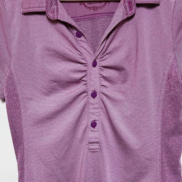 PrAna Kinley Performance Polo Dress Vivid Viola Golf Tennis Activewear Women’s S - Picture 2 of 6
